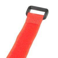 30 Pcs Strong RC Slip Battery Cable Tie-Down Straps 30 x 2cm Red