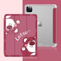 Lotso แท็บเล็ตของเล่น Disney เคสสำหรับไอแพด12.9in 2022 2018ปากกา Ipad 4 5 3สามพับมินิ1 Pro 2 Air 6