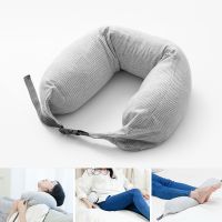 Neck Pillow Memory Cotton U Shaped Pillow Soft Relaxing Travel Massage Pillow Headrest Zipper Design Travel pillows