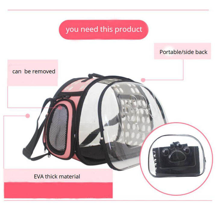 pet-carrier-for-cat-folding-dog-bag-collapsible-space-travel-backpack-single-shoulder-handbag-portable-transport-cage-products