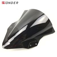 Hot Windscreen Windshield สำหรับ Ninja 400 250 2018 2019รถจักรยานยนต์ Double Bubble Ninja400 Ninja250 18 19