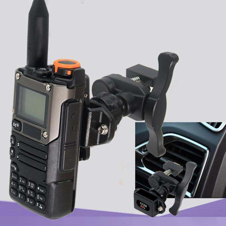 Gazechimp 2 Way Radio Car Holder Bracket ,Walkie Talkie Mount for Car