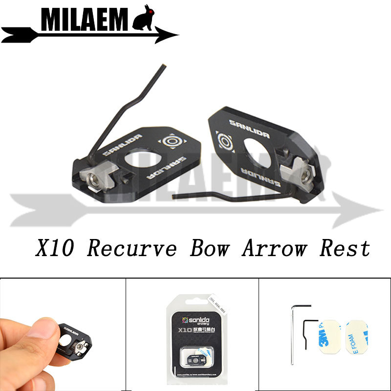 1pc Arrow Rest Plastic Recurve Bow Right Hand Black Color shooting accessoriesR 