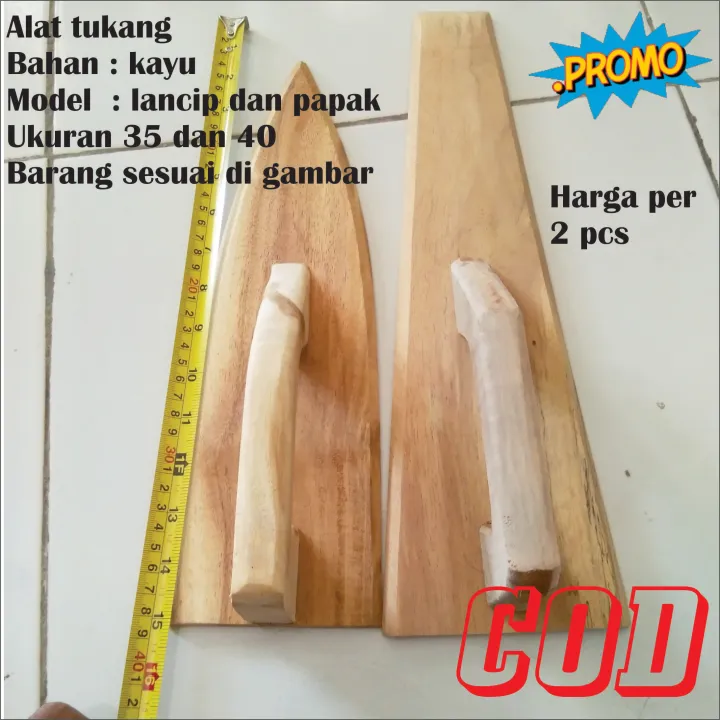 2 PCS Pesutan Roskam Kasutan Pesutan Trowel Kayu Murah Berkualitas Alat ...