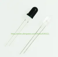 500pairs LED 3mm 940nm  Infrared Emitting &amp; Receiving Diode Round Tube Light