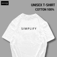 [ปรับแต่งได้]เสื้อยืด Simplify ราคาถูก กำลังฮิต ผ้า Cotton 100% ซื้อ 5 ฟรี 1 ถุงผ้าสุดน่ารัก_21DIY เสื้อยืด  LGLM