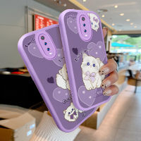 Kitty Lambskin เคสเคสใส่โทรศัพท์หนังสำหรับ Xiaomi Redmi K20 K20 Pro K40 K40 K40พิเศษ Xiaomi 9T 11i 11X Pro Poco F3ขน PU + ป้องกันเลนส์ซิลิโคน TPU ฝาหลังแบบนิ่ม