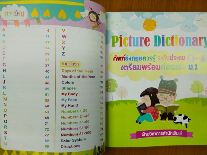 หนังสือเด็กภาษาอังกฤษ-picture-dictionary-ศัพท์อังกฤษควรรู้-ระดับประถม-1-6-เตรียมพร้อมก่อนเข้า-ม-1