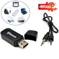 3.5mm Wireless Bluetooth 2.1 + EDR USB AUX Audio Music Receiver Adapter Black