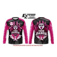 [In stock] 2023 design mens sports clothing t-shirt   Foodpanda v2 Longsleeves (Full Sublimation) 3D printed long-sleeved motorcycle jersey   ，Contact the seller for personalized customization of the name