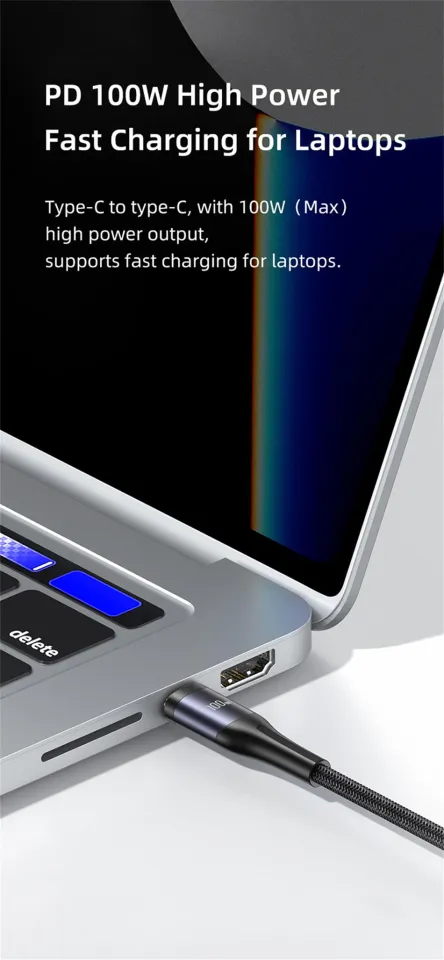 USAMS 100W 3 in 1 Type C Cable Digital Display PD Fast Charging Cable USB C  3 in1 For iPhone iPad MacBook Xiaomi Samsung Huawei