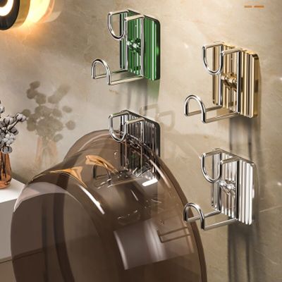 No Hole Punch Basin Rack Bathroom Accessories Acrylic Wall Mounted Storage Rack Bathroom Basin Rack Toilet Wall Shelf Bathroom Bathroom Counter Storag