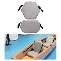 Inflatable Paddle Board Seat with Adjustable Straps, Waterproof, with Back Support, Detachable Kayak Seat for Kayak Canoe Boats Parts Accessory