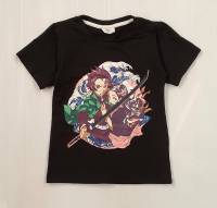 เสื้อเด็กชาย เสื้อยืดผ้าคอตตอน เสื้อ เสื้อคอกลม เสื้อลายดาบพิฆาตอสูร Demon Slayers