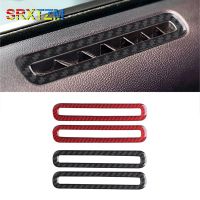 卍●✳ Carbon Fiber Door Air Vent Outlet Cover Trim Sticker For Ford Mustang 2015-2019 Car Interior Accessories