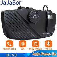 JaJaBor Wireless Handsfree Car Kit Headset SiRi Voice Assistant Bluetooth-compatible 5.0 Speakerphone Audio Receiver MP3 Player