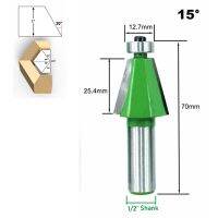เราเตอร์บิตงานไม้การกัด YG8 1/ก้าน2in Chamfer อุปกรณ์เครื่องตัด