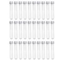 30 PCS Test Tubes 45Ml Plastic Test Tubes Single Test Tubes With Lids Sample Storage Tube Transparent Tubes Set