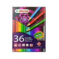 สีไม้ยาว 36 สี ตราม้า Coloured Pencils