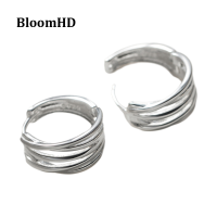 BloomHD ต่างหูเกลียวชั้นไขว้แฟชั่นใหม่สำหรับผู้หญิงและเด็กผู้หญิง