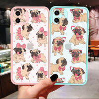 【2023】Pug Dog French Bulldog Matte Bumper Phone Cover for 14 13 12 11 Pro Max X XR XS MAX SE 8 7 Plus Couple Lover Friends Case ！ 1