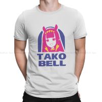 Hololive Newest Tshirt For Men En Ina Tako Bell Logo Parody Classic Round Neck T Shirt Birthday Gifts Streetwear