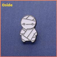 OSIDE ผีน้อย เข็มกลัดฮาโลวีน โลหะสำหรับตกแต่ง การ์ตูนลายการ์ตูน ป้ายฮาโลวีน ของใหม่ ตลกๆ เข็มกลัดฟักทอง สำหรับนักเรียน