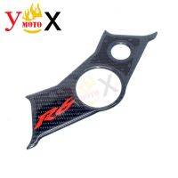 Motorcycle Carbon Fork Upper Front End Triple Tree Top Clamp Yoke Steering Sticker Decal Cover For Yamaha R6 YZF 600 2003-2005