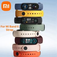 100% Original Xiaomi Mi Band 6 Strap Silicone Bracelet New 2021 Pink White Wrist Straps Xiomi Mi6 band6 Miband 6 Wristband Smartwatches