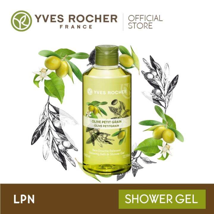 Yves Rocher Relaxing Shower Gel Olive Petitgrain 400 ml Lazada Indonesia