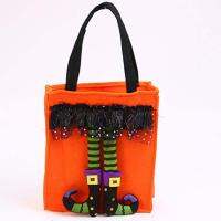 POPO ตลกกระเป๋าฮาโลวีนน่ารักตุ๊กตาแม่มดถุงขนม Creative Trick หรือ Treat BAG