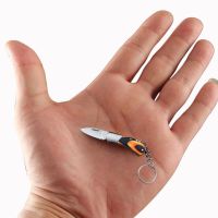 Portable Small Blade Portable Keychain Folding Pocket Knife EDC Stainless Steel Unboxing Knife Pendant Gift Key Chains
