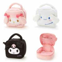 New Kawaii Sanrio Anime Plush Bag Kuromi My Melody Cartoon Cute Handbag Cosmetics Bag Sundries Storage Case Girl Gift