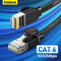 Baseus Cat 6สายอีเธอร์เน็ต1เมตร Cat6แบน Lan เคเบิ้ล RJ45เครือข่ายแพทช์เคเบิ้ลสำหรับ PS พีซีโมเด็มเราเตอร์โปรโมชั่น