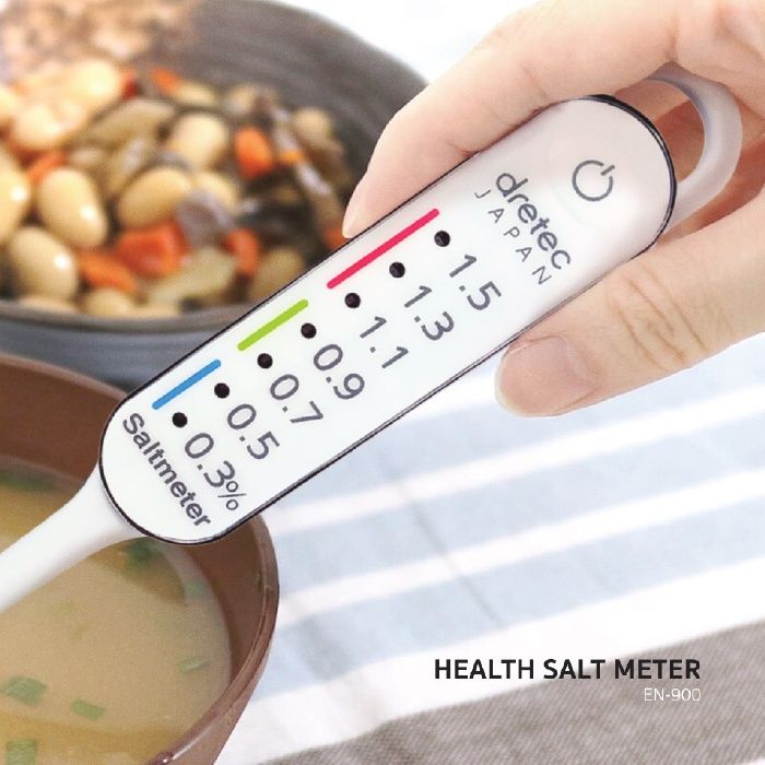 dretec-ดรีเทค-salinity-meter-เครื่องวัดความเค็มในอาหาร-ที่วัดความเค็มและโซเดียมในอาหาร-รุ่น-en900-นำเข้าจากประเทศญี่ปุ่น