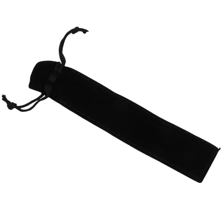 50-pcs-black-velvet-pen-pouch-sleeve-holder-single-pen-bag-case-pencil-bag