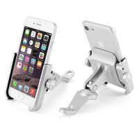 Aluminum Alloy 360 Degree Bicycle Mobile Phone Holder Motorcycle HandlebarRearview Mirror Mount Holder GPS Stand for Phone