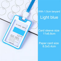 ZHUHAO 1PC Double-Sided พนักงานโปร่งใสผู้ถือบัตรทำงาน PASS ID Tag BUS Card Sleeve