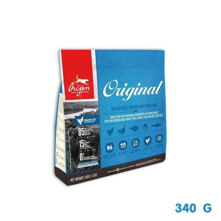Orijen Original โอริเจน ออริจินัล อาหารสุนัขสูตรออริจินอล 340g Lazada