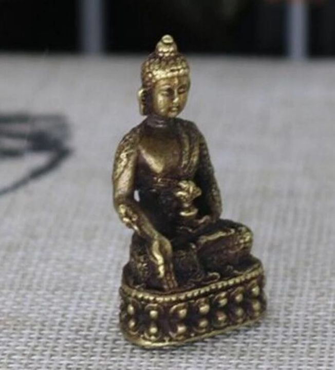 รูปปั้นพระพุทธรูปทองเหลืองบริสุทธิ์ของจีน