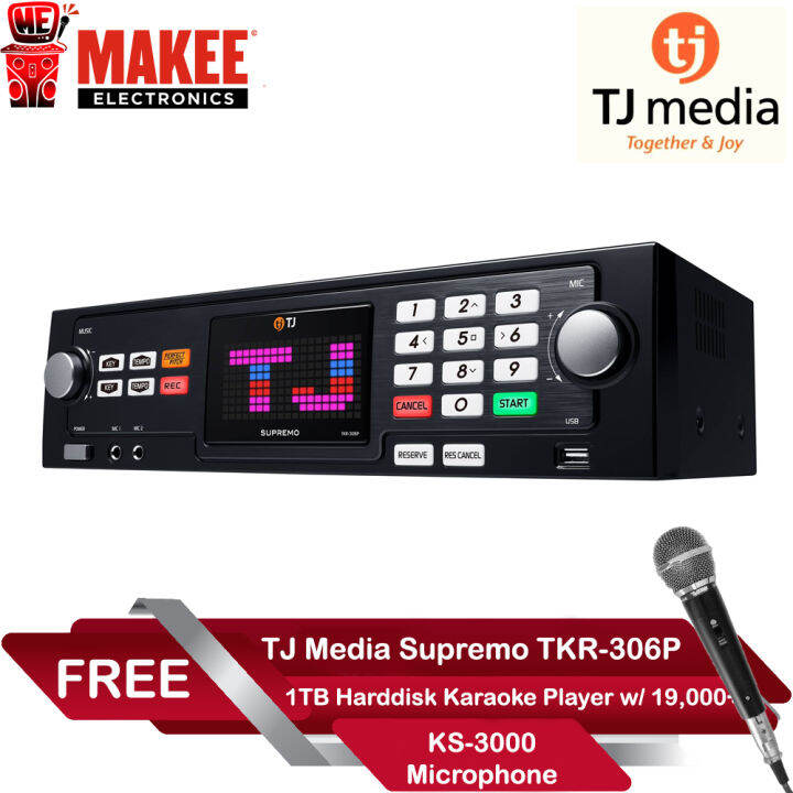 TJ Media Supremo TKR-306P 1 TB Hard Disk Karaoke With 19000 English And ...