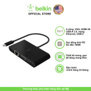 Adapterchuyển đổi USB Type C Thunderbolt 3 Multimedia 5in1 Belkin