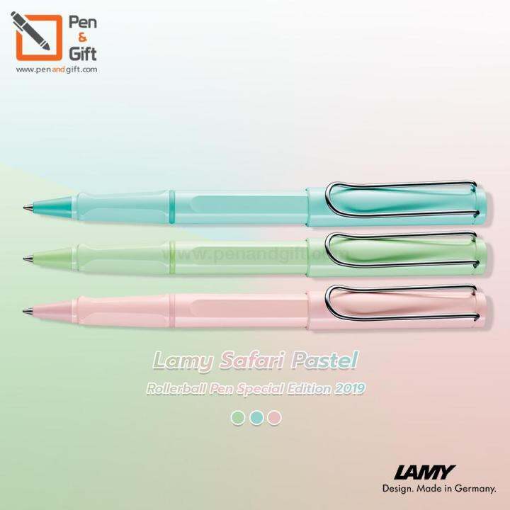 lamy-safari-rollerball-pastel-special-edition-2019-ปากกาโรลเลอร์บอล-ลามี่-ซาฟารี-พาสเทล-ลิมิเต็ด-2019-สีฟ้า-blue-macaron-สีเขียว-mint-glaze-สีชมพู-rose-powder-ของแท้100-พร้อมกล่องและใบรับประกัน-penand