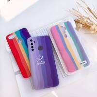 เคส สายรุ้ง กำมะหยี่ A94 A15S Reno5 A15 A31 A3s A5s A71 A12 A53 A52020 A92020 Reno4 F9 A92 Reno2F A93 F7 F11pro A73 A57 F5 A37 Reno3pro