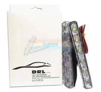 ไฟ Daylight สีขาว DC 12V Daylight Daytime DRL ไฟ LED 6ดวง Running Head สำหรับติดรถยนต์ ยานพาหนะ