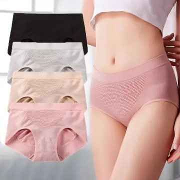 2Pcs Seamless Ice Silk Panty for Women Low Waist Sexy Briefs
