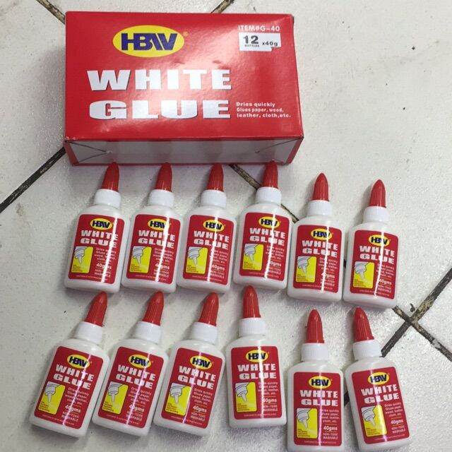 Per Box WASHABLE WHITE GLUE FOR GLUE PAPER WOOD LEATHER CLOTHS