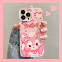 3D แฟชั่นลายจิ้งจอกชุดเดรสลายการ์ตูนน่ารักสีชมพูสำหรับ IPhone14 13 12 11 Pro Max เคสโทรศัพท์ความคิดสร้างสรรค์