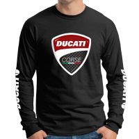 DUCATI เสื้อยืดแขนยาวคอกลมสำหรับแข่งมอเตอร์สปอร์ต1