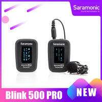 SaramonicอัพเกรดBlink500 Pro 2.4GHz Dual-Channelไร้สายลาวาเลียร์ไมโครโฟนวิดีโอDSLRกล้องสมาร์ทโฟนแท็บเล็ตพีซีการบันทึกคอมพิวเตอร์Facebook YouTube Podcast Vlogสัมภาษณ์